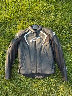 Alpinestars Stella Jaws Airflow Leather Motorcycle Jacket US 12/ EU 48/ Alpha XL